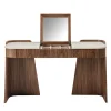 Carpanelli Vanities<Shape Leather & Canaletto Walnut Vanity Desk