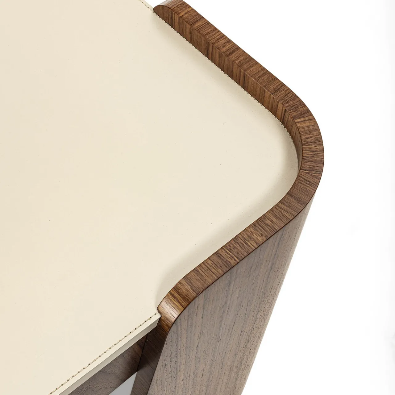 Carpanelli Vanities<Shape Leather & Canaletto Walnut Vanity Desk