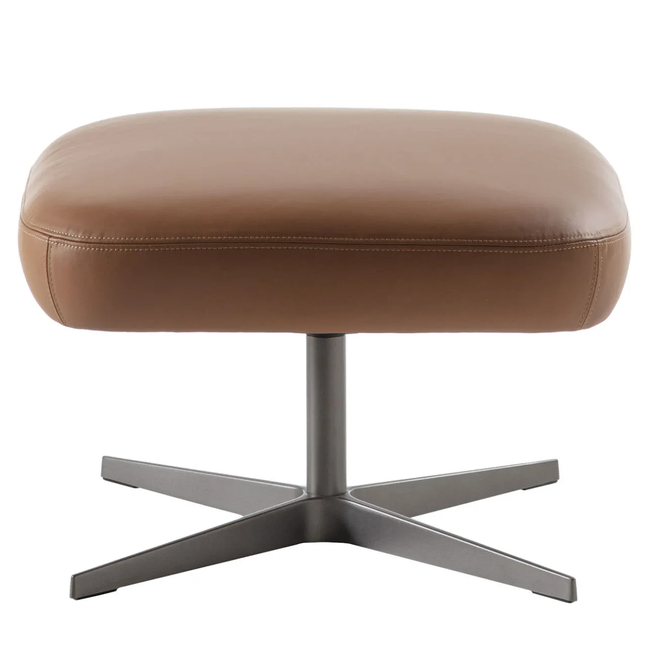 Carpanelli Ottomans & Poufs<Shape Leather Swivel Pouf