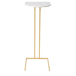 Splot Design Side Tables<Shedir Astrid White Marble Side Table