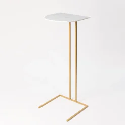 Splot Design Side Tables<Shedir Astrid White Marble Side Table