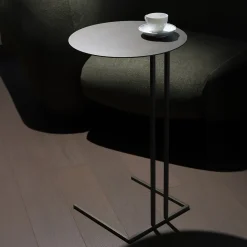 Splot Design Side Tables<Shedir Round Medici Brown Iron Side Table