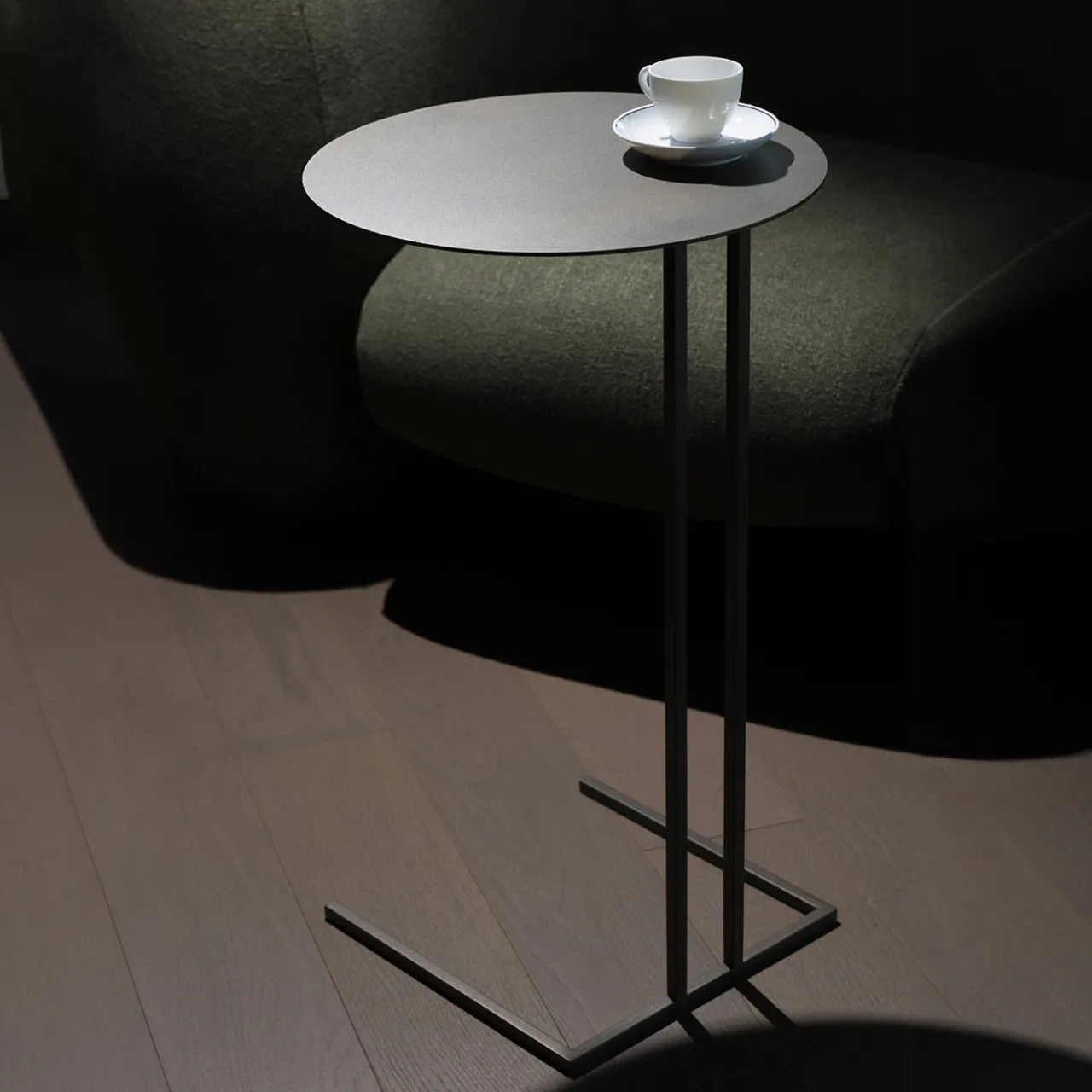 Splot Design Side Tables<Shedir Round Medici Brown Iron Side Table