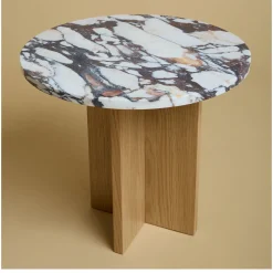 Lebanto Side Tables<Sherman Calacatta and Durmast Side Table