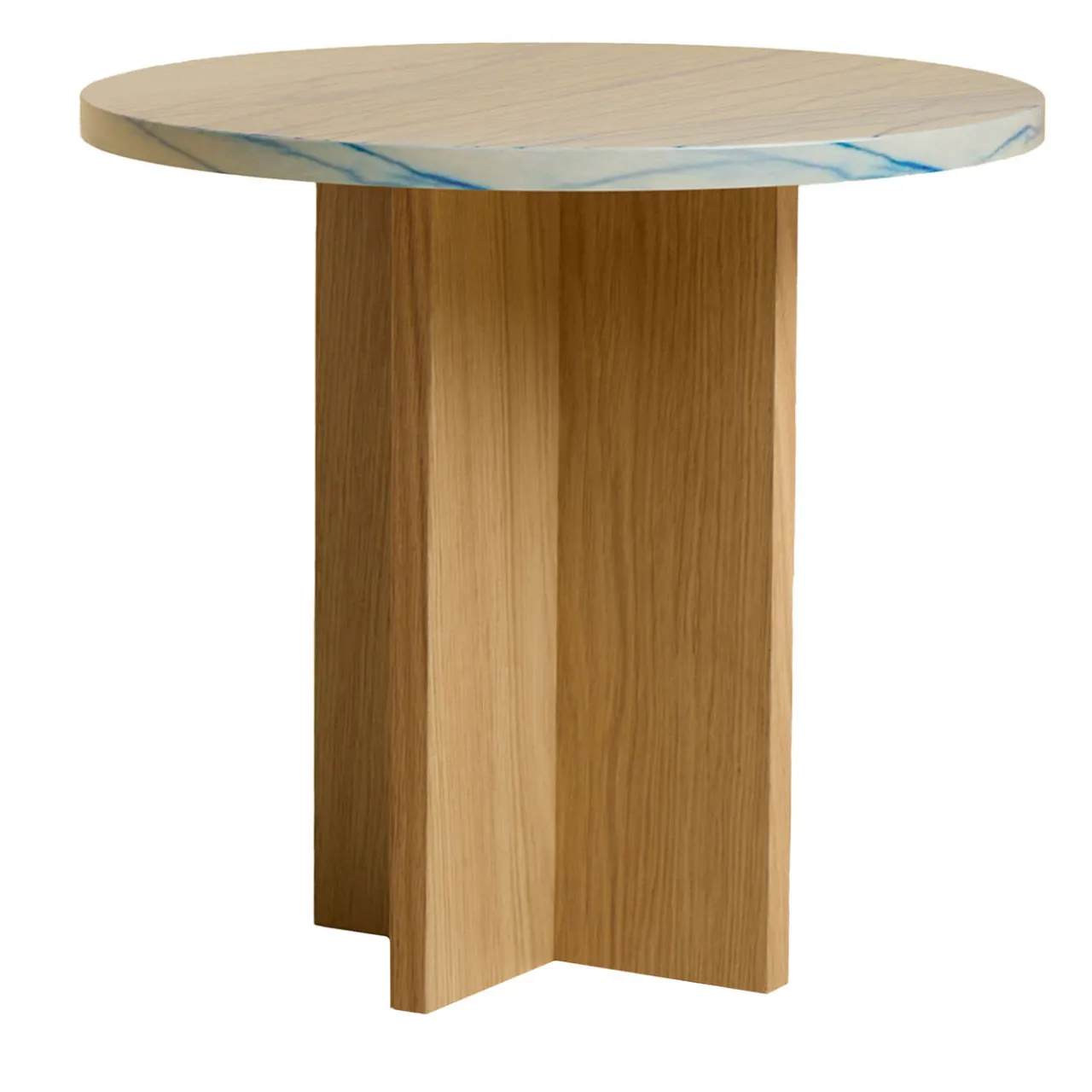 Lebanto Side Tables<Sherman Side Table in Marble Azul Macaúbas and Solid Oak