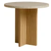 Lebanto Side Tables<Sherman Side Table in Travertino Roman Marble and Oak