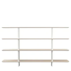 Tecno Spa Bookcases<Shift White and Durmast 4-Shelf Bookcase by Foster + Partners