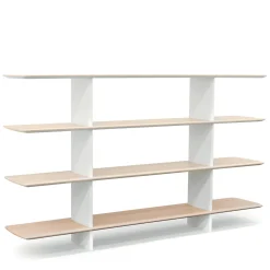 Tecno Spa Bookcases<Shift White and Durmast 4-Shelf Bookcase by Foster + Partners