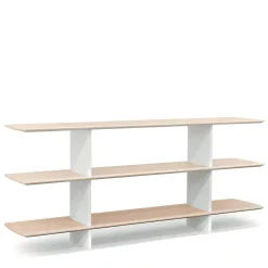 Tecno Spa Bookcases<Shift White and Durmast 3-Shelf Bookcase by Foster + Partners