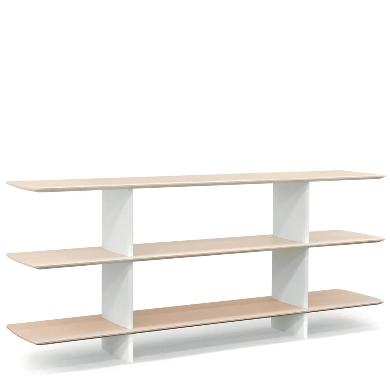 Tecno Spa Bookcases<Shift White and Durmast 3-Shelf Bookcase by Foster + Partners