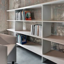 Tecno Spa Bookcases<Shift White and Durmast 3-Shelf Bookcase by Foster + Partners