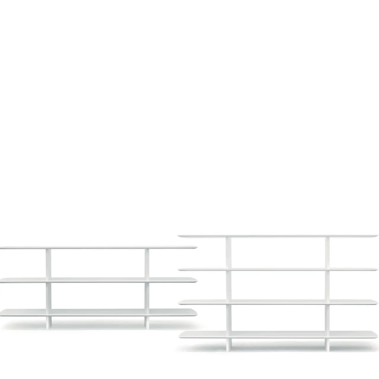 Tecno Spa Bookcases<Shift White 4-Shelf Bookcase by Foster + Partners