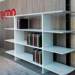 Tecno Spa Bookcases<Shift White 4-Shelf Bookcase by Foster + Partners