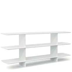 Tecno Spa Bookcases<Shift White 3-Shelf Bookcase by Foster + Partners