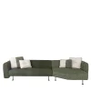 Borzalino Sofas<SHIFU Green Leather Modular Sofa