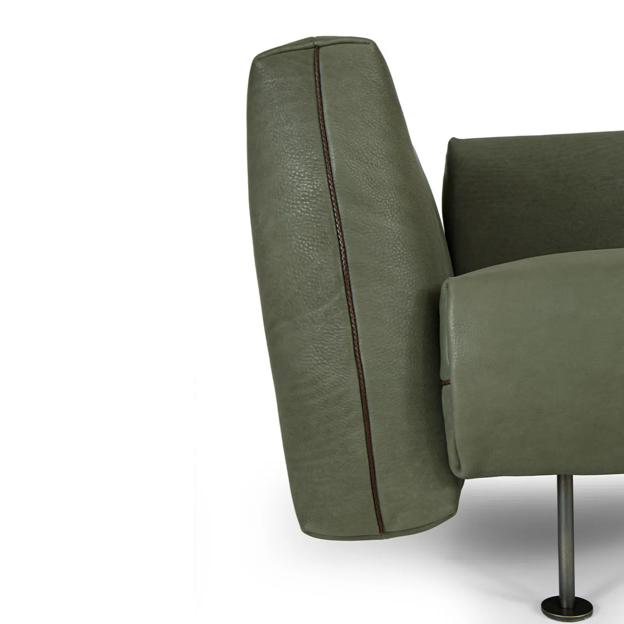 Borzalino Sofas<SHIFU Green Leather Modular Sofa