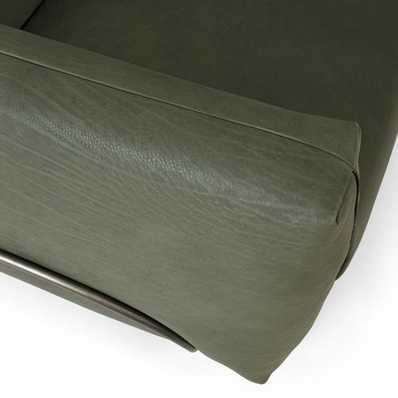 Borzalino Sofas<SHIFU Green Leather Modular Sofa