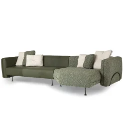 Borzalino Sofas<SHIFU Green Leather Modular Sofa