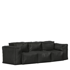 Secolo Sofas<Sibylia Black Leather Sofa