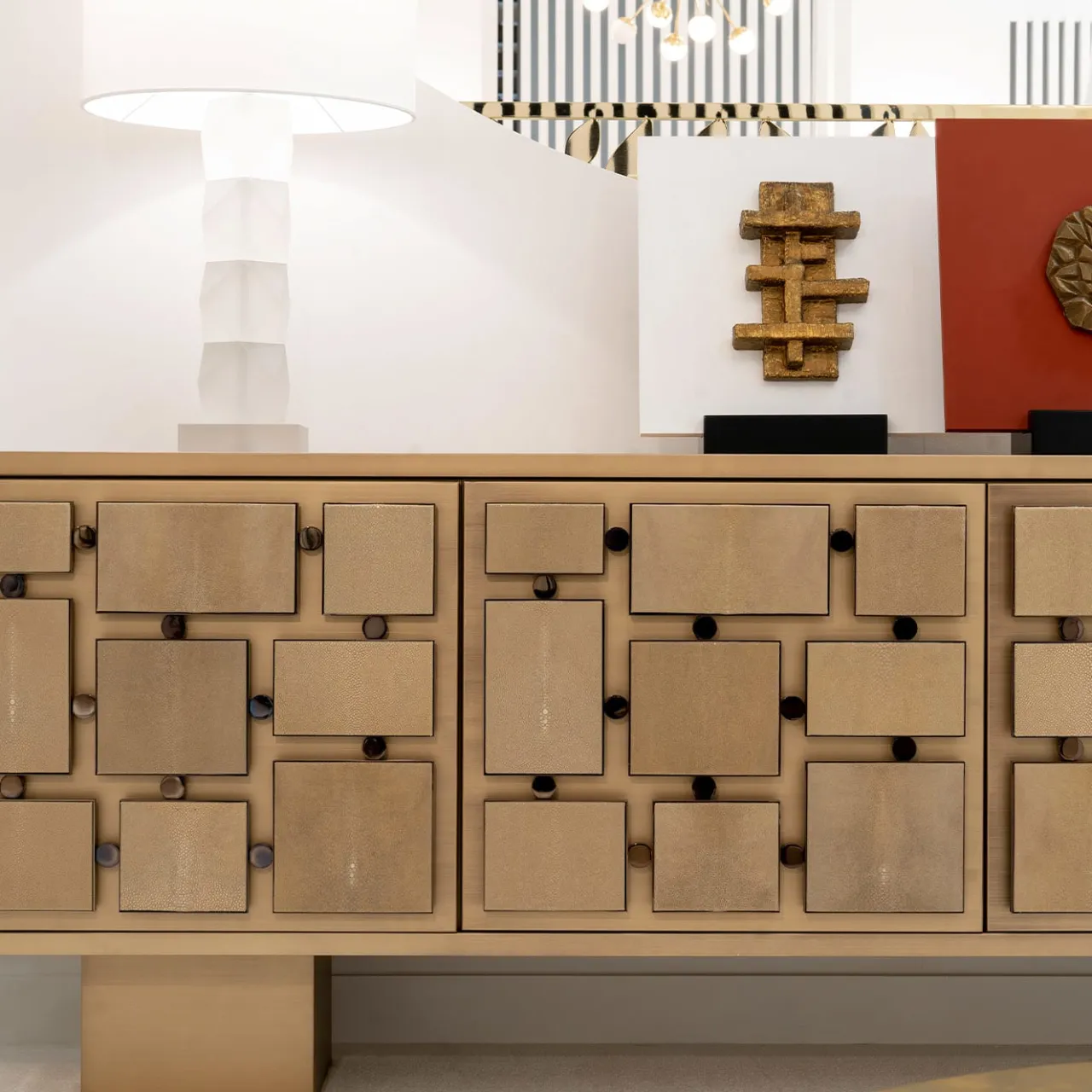 CG Capelletti Sideboards Buffets<SIDEBOARD WITH RAY SKIN