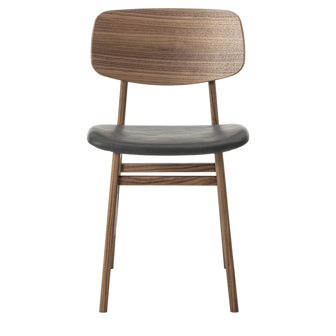 Durame Chairs<Sila Brown Walnut Wood with Leather Seat Chair