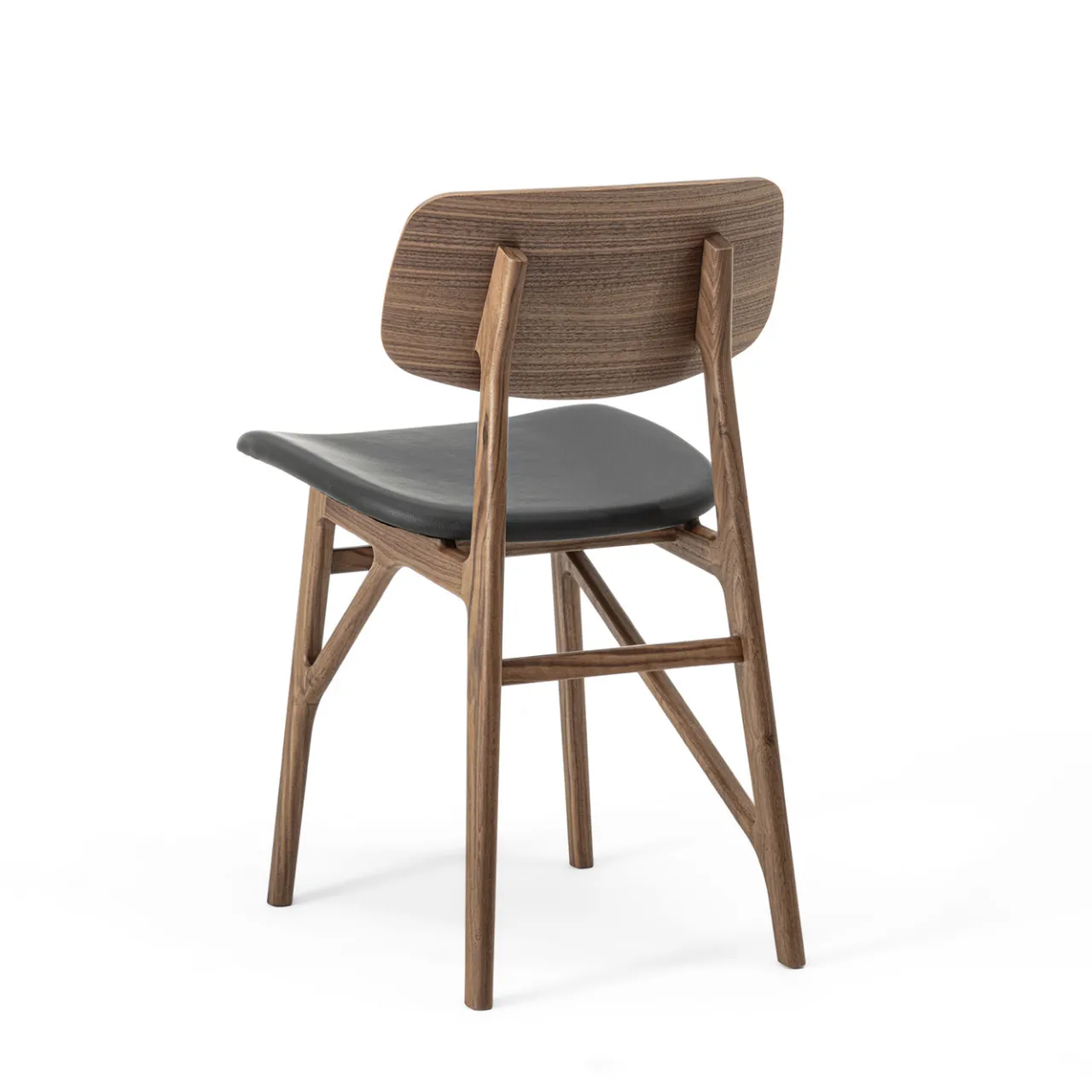 Durame Chairs<Sila Brown Walnut Wood with Leather Seat Chair