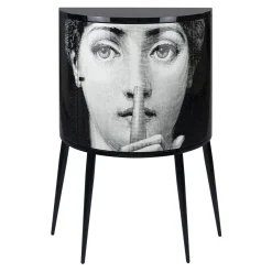 Fornasetti Cabinets<Silenzio Curved Small Cabinet
