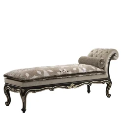 Ros Italia Interiors Chaises<Silver Leaf Dormeuse