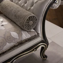 Ros Italia Interiors Chaises<Silver Leaf Dormeuse