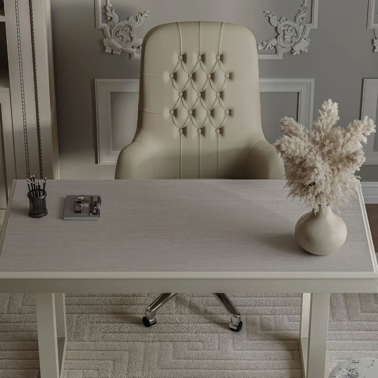 Guerra Vanni Consoles<Silver Oak Writing Desk from Studio Privè Collection