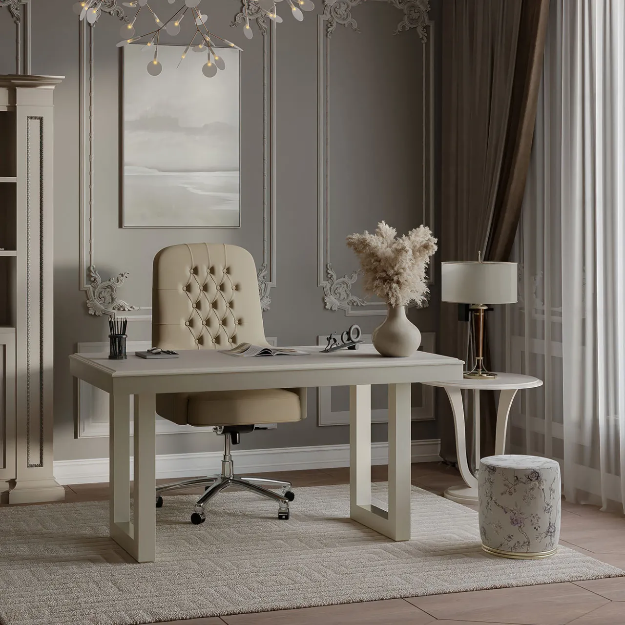 Guerra Vanni Consoles<Silver Oak Writing Desk from Studio Privè Collection