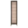 Morello Gianpaolo Cabinets<Single Door Glass Cabinet with LED Lighting