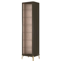 Morello Gianpaolo Cabinets<Single Door Glass Cabinet with LED Lighting