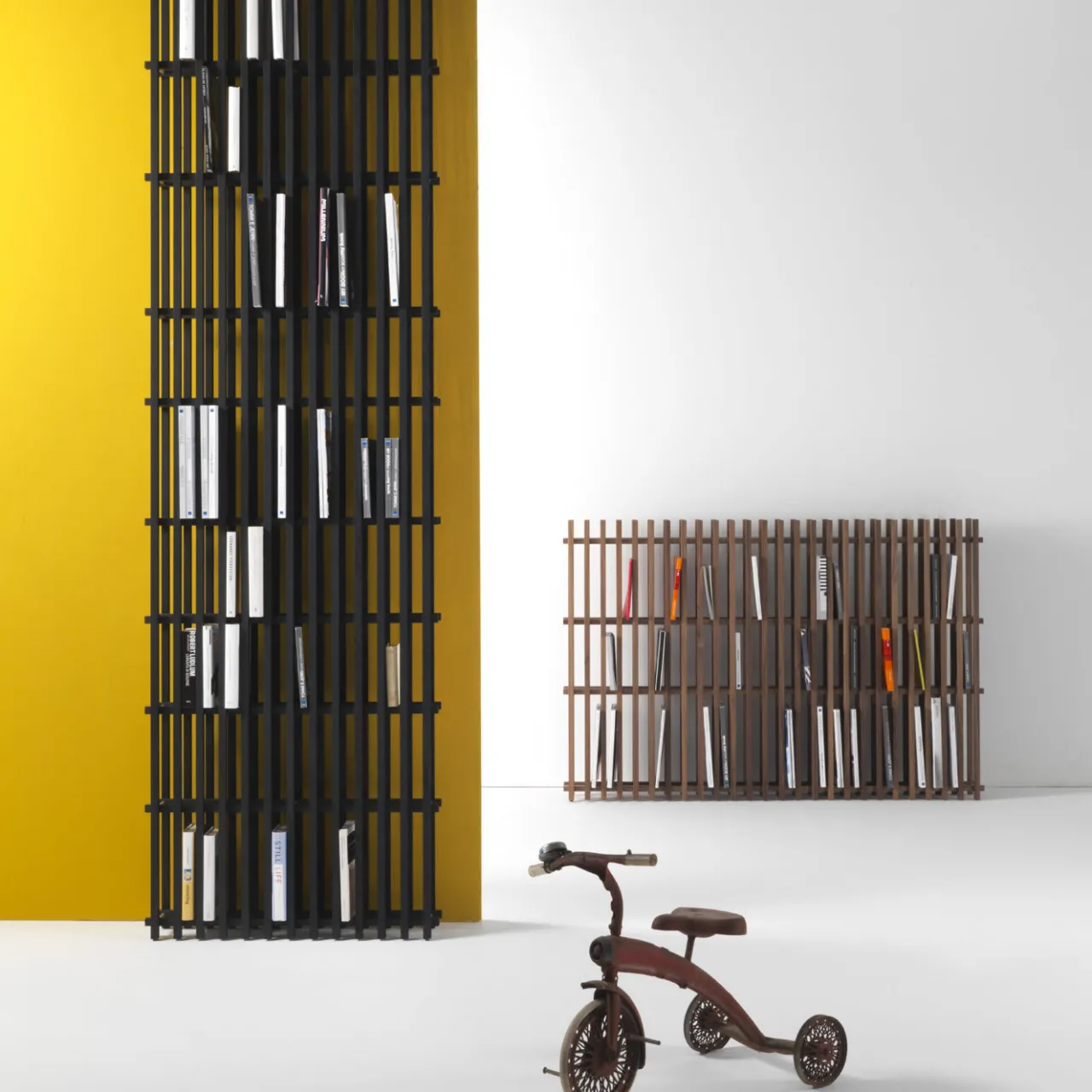 Durame Bookcases<Singolo Durmast Bookshelf in Black