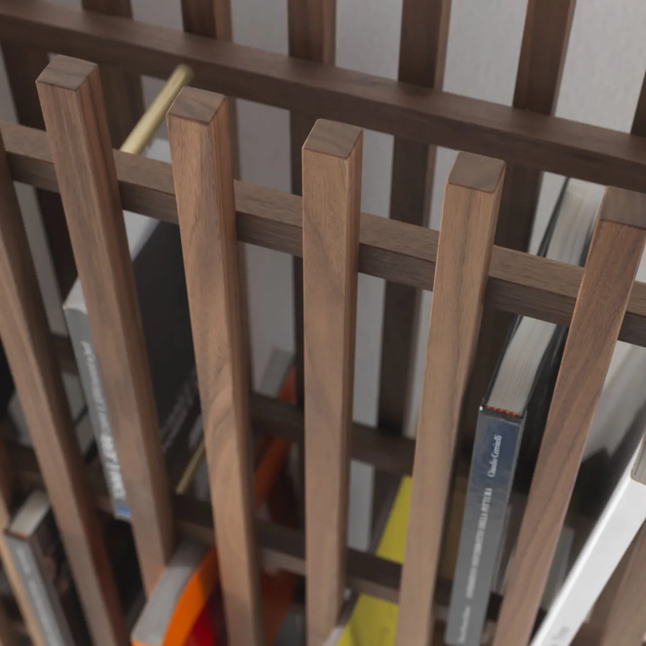 Durame Bookcases<Singolo Walnut Bookshelf