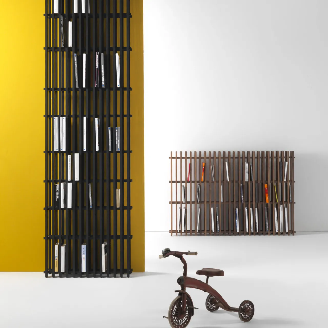 Durame Bookcases<Singolo Walnut Bookshelf