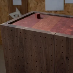 Omar Barbero Cabinets<Sinolo Canaletto Walnut Wood Cabinet