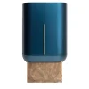 Visionnaire Bar Cabinets<Siona Blue Polished Lacquered Wood And Leather Bar Unit
