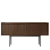 Dale Italia Sideboards Buffets<Sipario 2-Doors High Brown Ash Sideboard