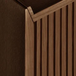 Dale Italia Sideboards Buffets<Sipario 2-Doors High Brown Ash Sideboard