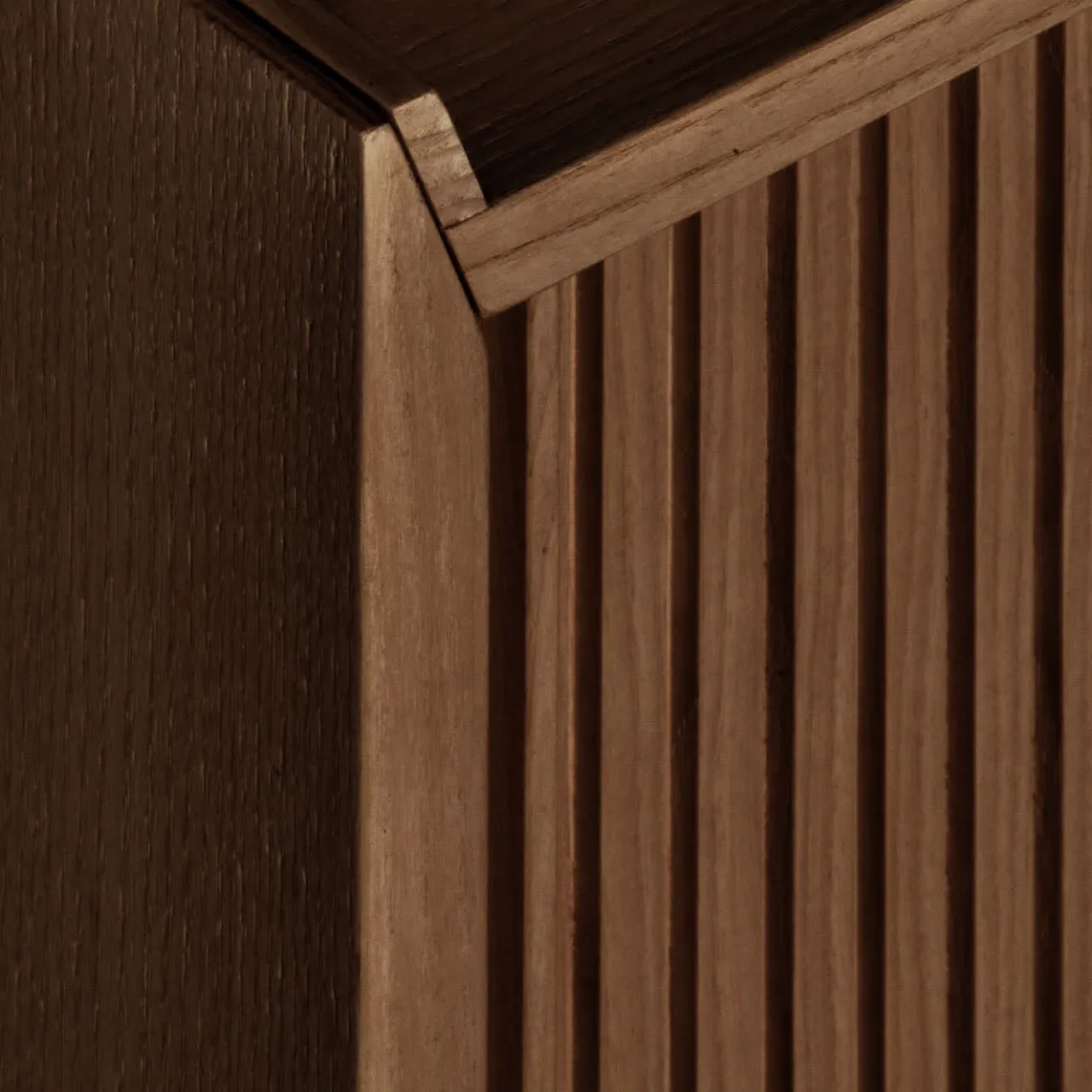 Dale Italia Sideboards Buffets<Sipario 2-Doors High Brown Ash Sideboard