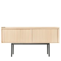 Dale Italia Sideboards Buffets<Sipario 2-Doors High Natural Ash Sideboard