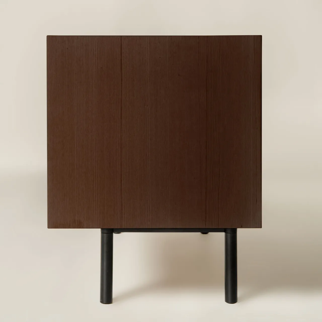 Dale Italia Sideboards Buffets<Sipario 2-Doors Low Brown Ash Sideboard