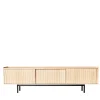 Dale Italia Sideboards Buffets<Sipario 3-Doors Low Natural Ash Sideboard