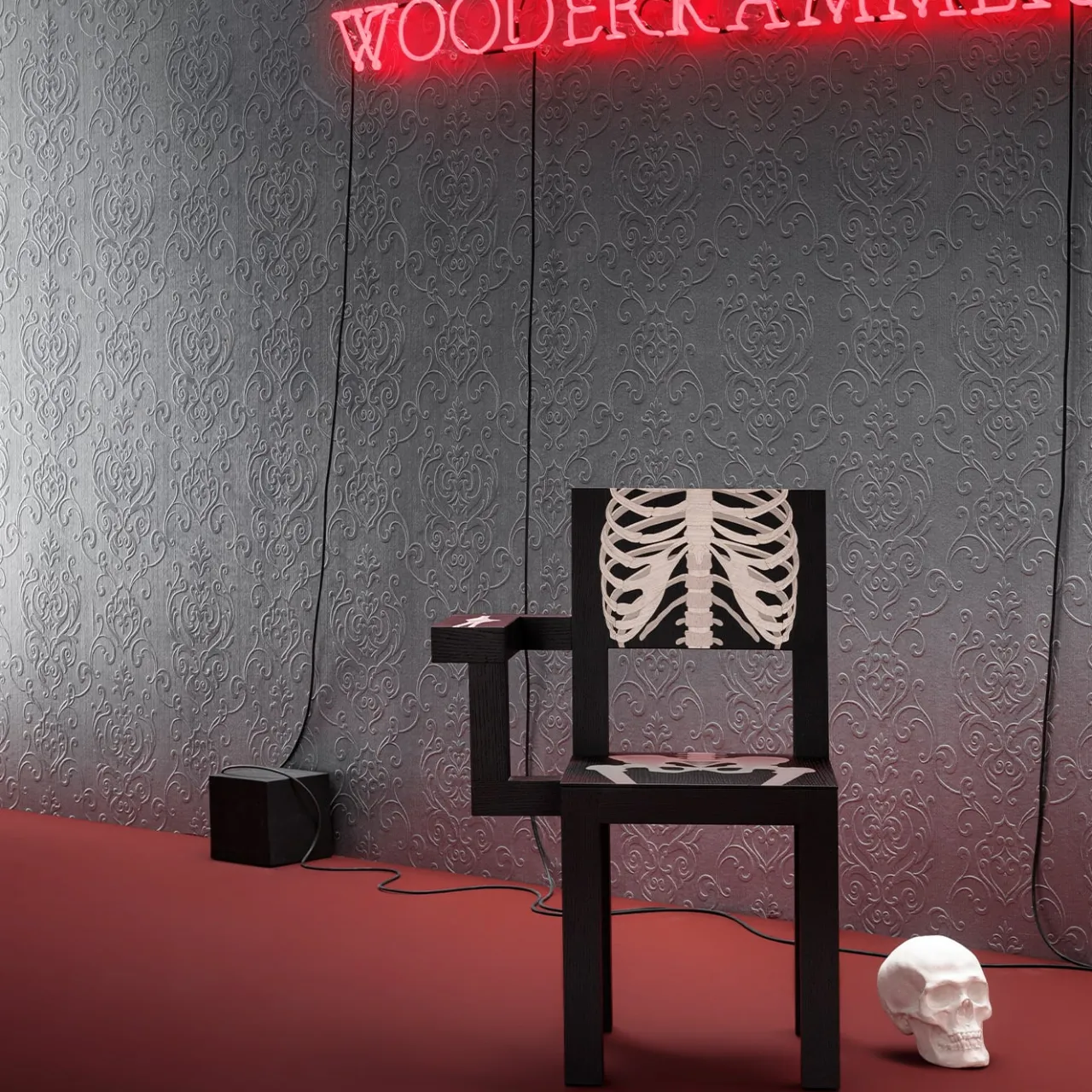 Scapin Collezioni Chairs<Skeleton Black Chair