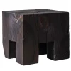 Riccardo Monte Side Tables<Skelly Cube Charred Finish Side Table