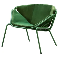 TrabA' Lounge Chairs<Skin Lounge Green Chair By Giacomo Cattani