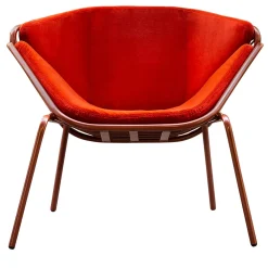 TrabA' Lounge Chairs<Skin Lounge Red Outdoor Chair By Giacomo Cattani