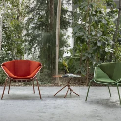 TrabA' Lounge Chairs<Skin Lounge Red Outdoor Chair By Giacomo Cattani
