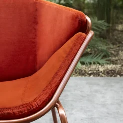 TrabA' Lounge Chairs<Skin Lounge Red Outdoor Chair By Giacomo Cattani